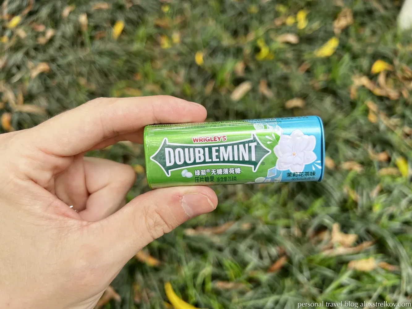 Wrigley's Doublemint mint candy jasmine tea flavor China